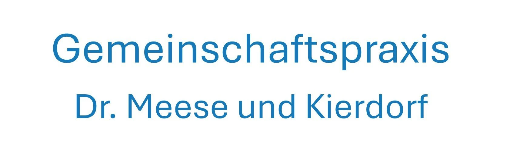 Logo der Gemeinschaftspraxis Dr. Meese, Kierdorf